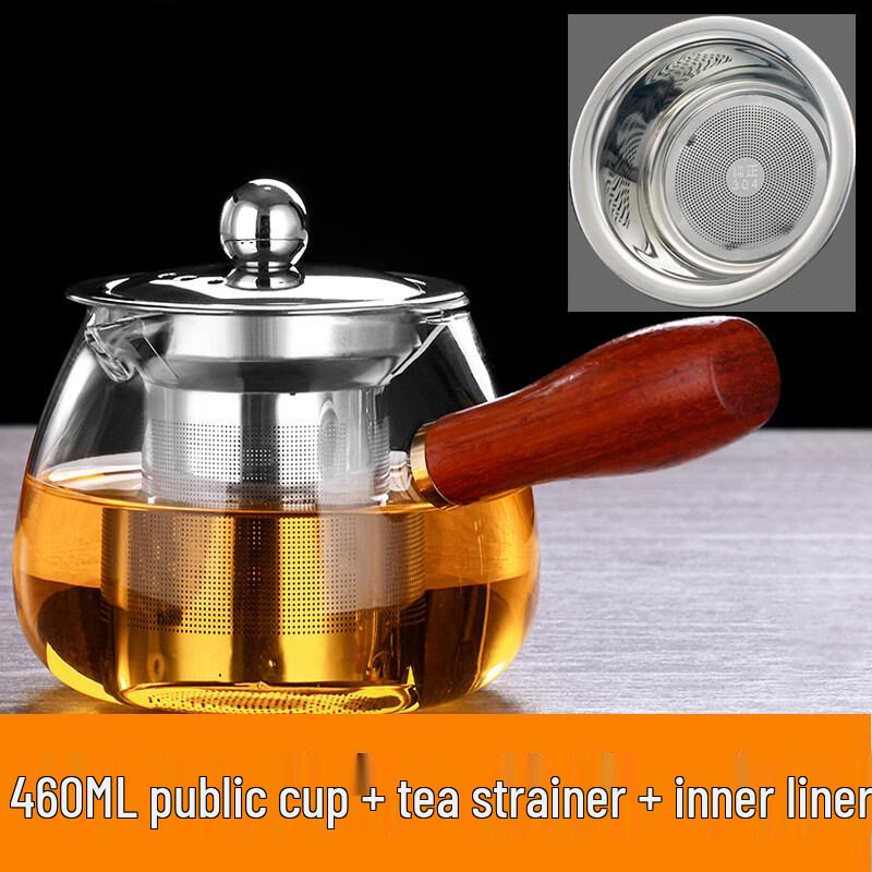 ZISIZ Thickened Heat-Resistant Glass Fair Cup with Side Handle