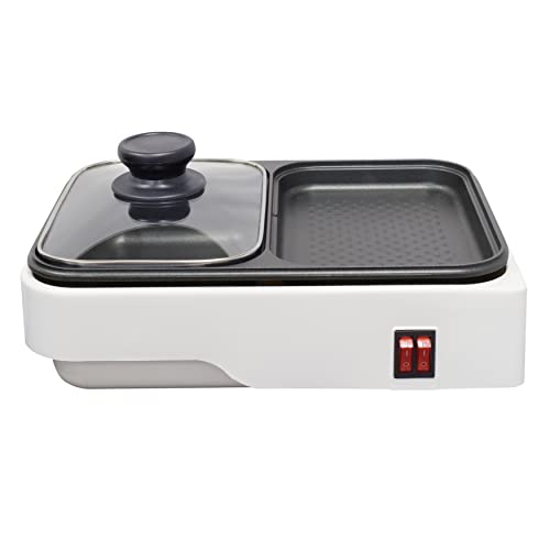

OHM ELECTRIC 2 Way Plate (Electric Griddle & Pan) COK-YH100B-W (WHITE) 08-1209 [Japan Domestic Genuine Products] [Ships from Japan]