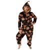 Women's Halloween Flannel Loungewear Jumpsuit