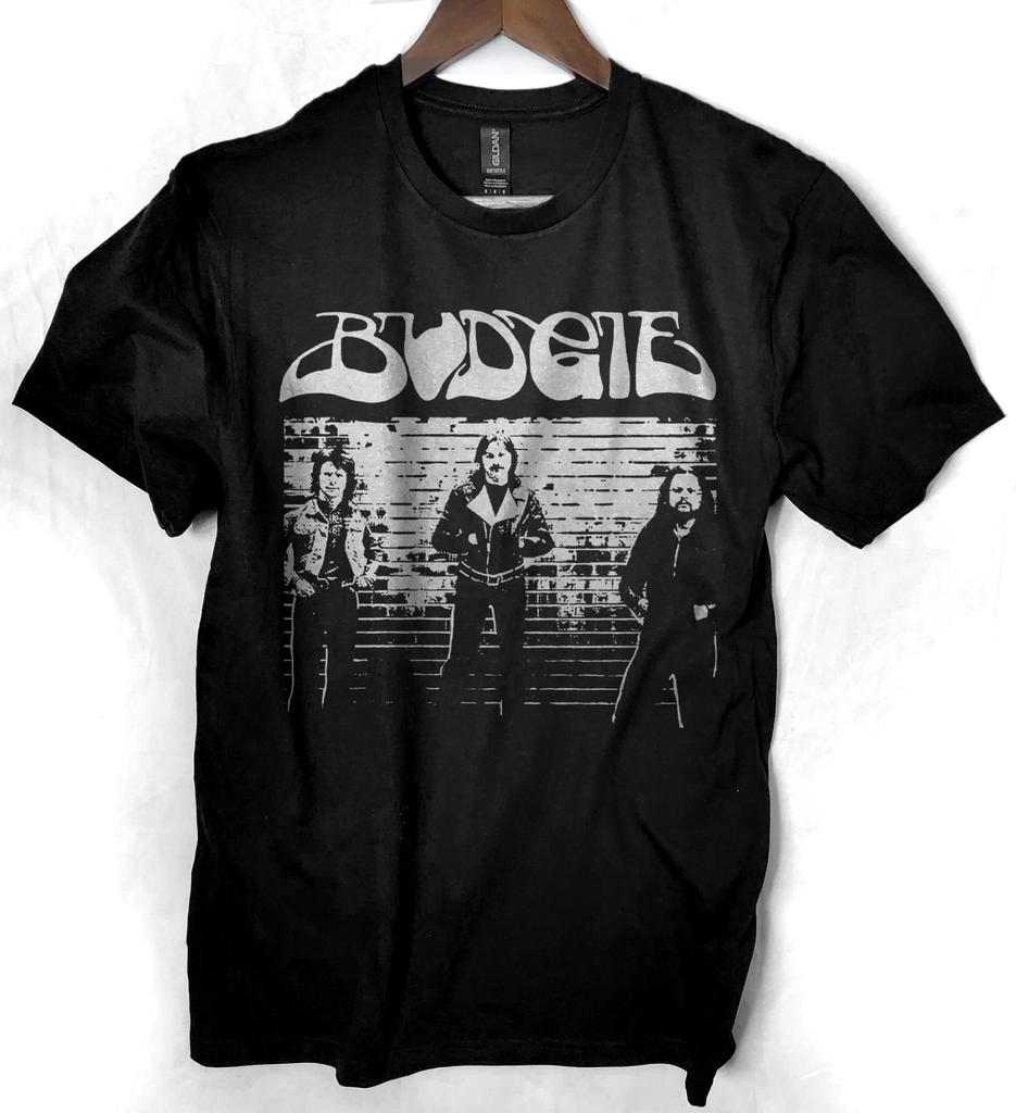 Budgie T T-Shirt Welsh Rock Metal NWOBHM Metallica Black Sabbath