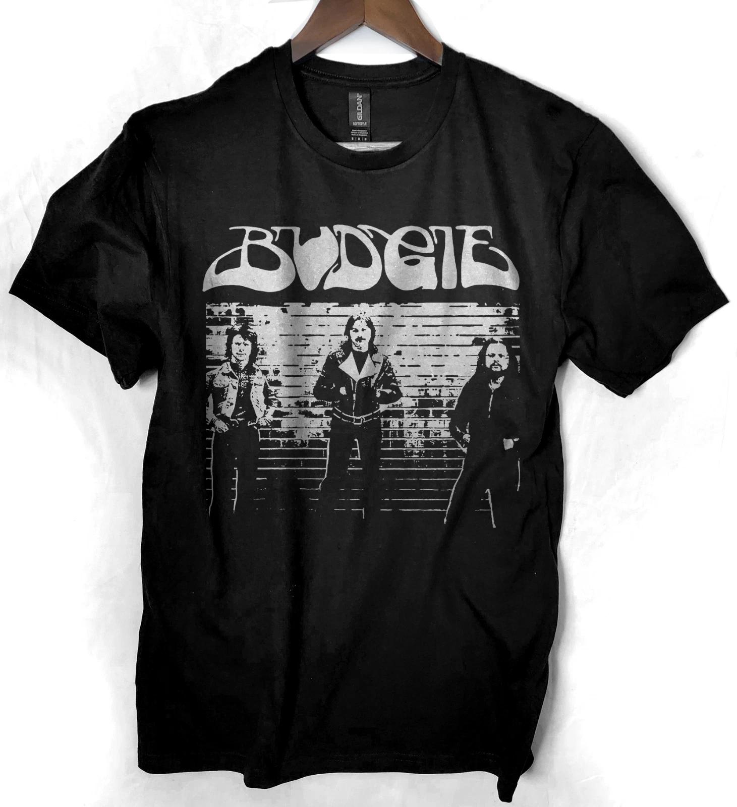 Budgie t T-Shirt Welsh rock metal NWOBHM metallica black sabbath 2XL