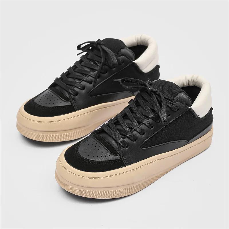 Shoes for Men Trendy Men's Casual Shoes Platform Wear-resistant Men Vulcanized Shoes Soft Breathable Male Sneakers Tenis Hombres