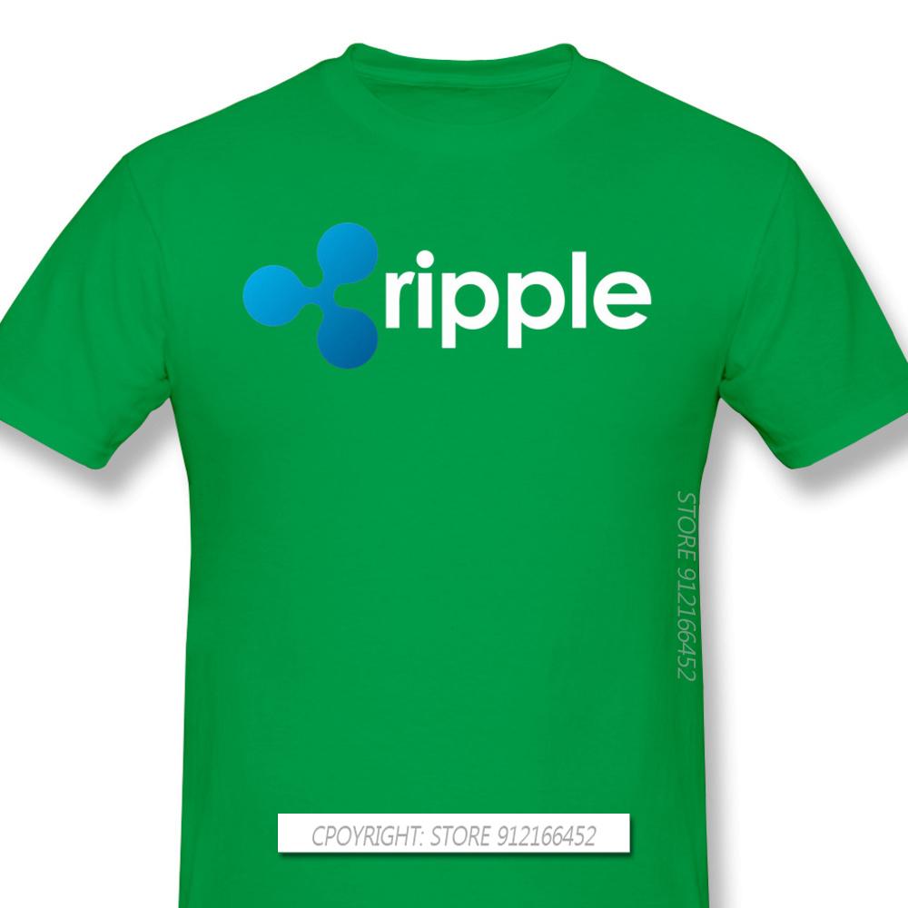 Top Quality Clothes XRP Ripple Coin Cryptocurrency Novelty Short Sleeve Man's T-Shirts Bitcoin Fashion For Men Shirt For Adult