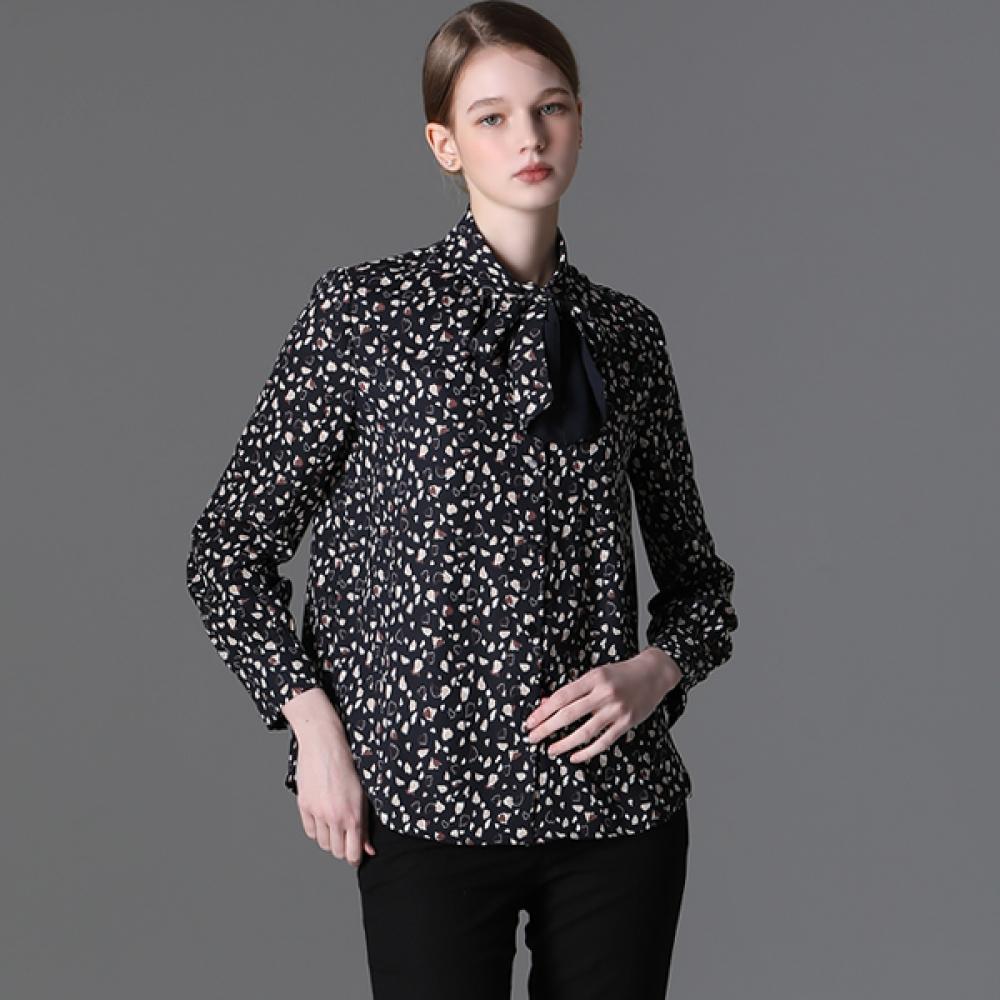 

Shs Miss Tie Neck Blouse Jet black (ZB)/55