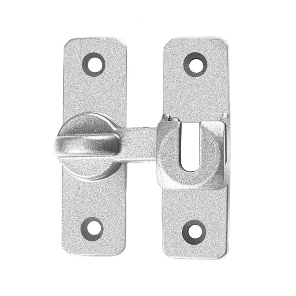 No Drill Door Latch 90 Degree Push Pull Lock 180 Degree Security Latch For Sliding Doors Home Security