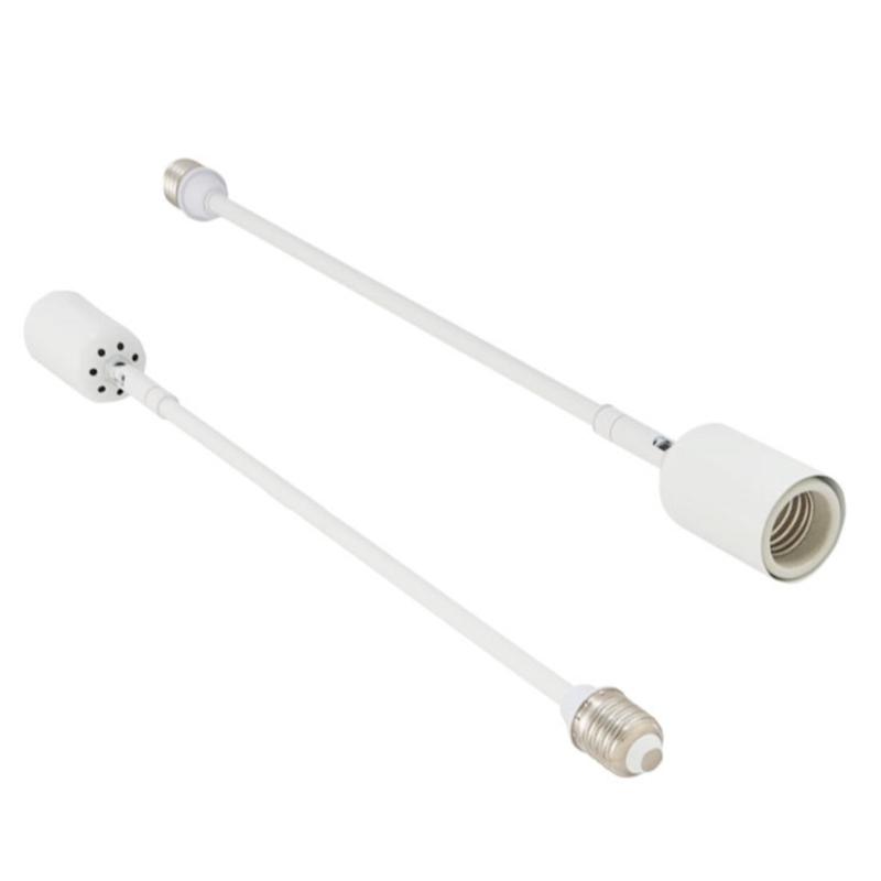 Adjustable Angle E27 Ceramics Lamp Holder Extension Heat Resistant for LED/Incandescent Lights