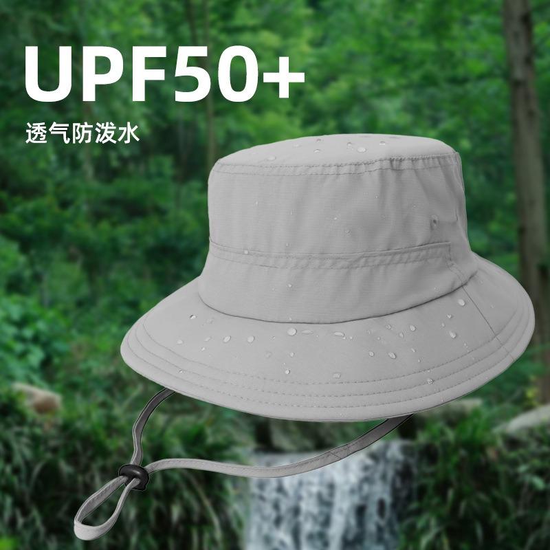 Summer Small Brim Quick-drying Bucket Hat Women's Outdoor Camping Anti-splashing Sun Hat Anti-ultraviolet Fishing Sun Hat Men