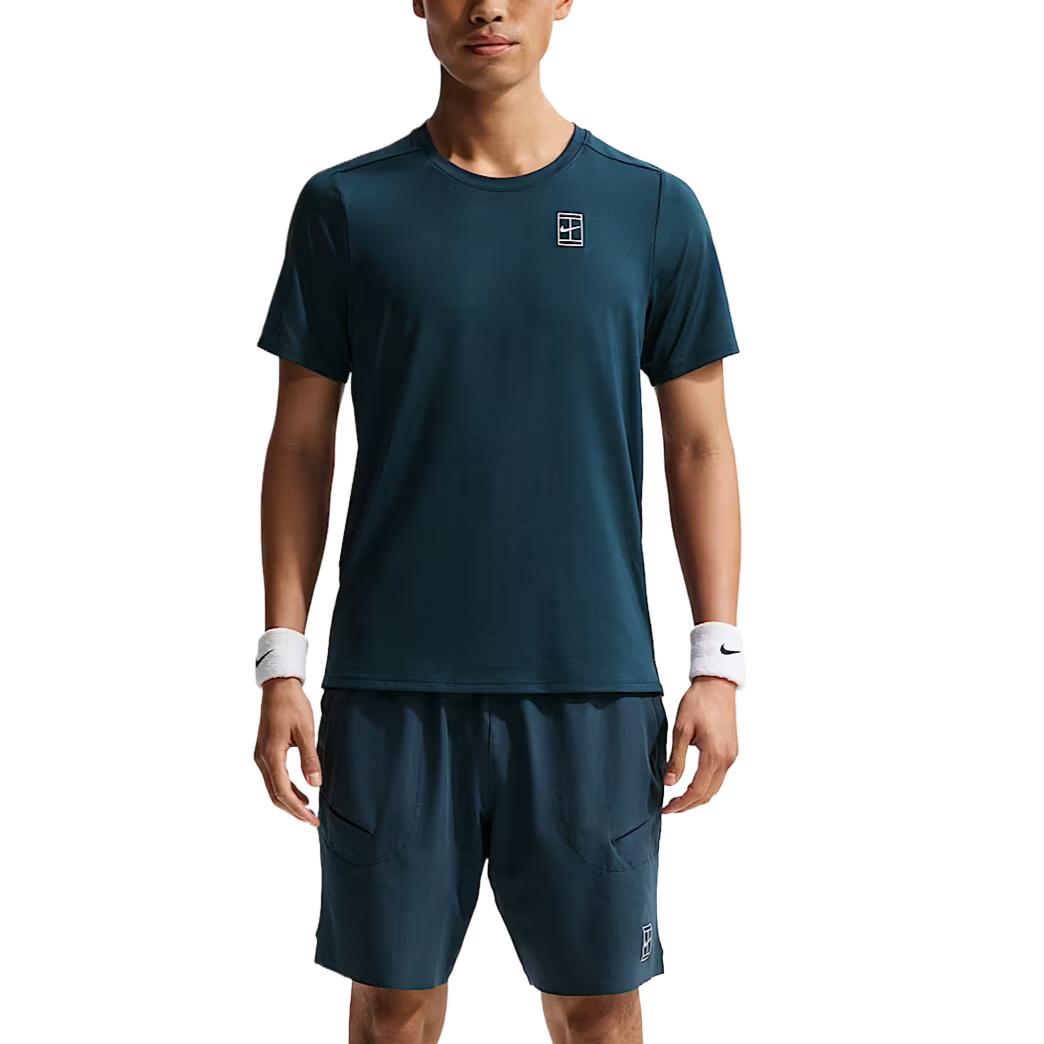 Nike Court Advantage Moisture-Wicking Crew Neck Tennis Shirt Men tops FZ6911-478 M