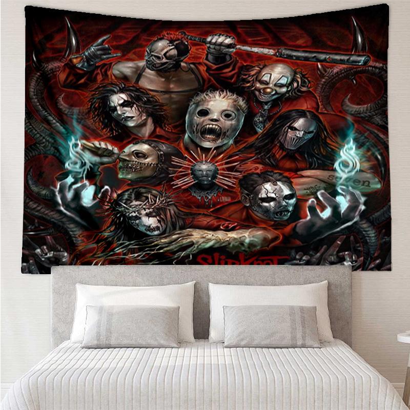 Rock music Slipk-not  Tapestry Hanging for Bedroom,Livingroom, Playroom,Decor Art Room Wall Tapestry Holiday and Birthday Gifts
