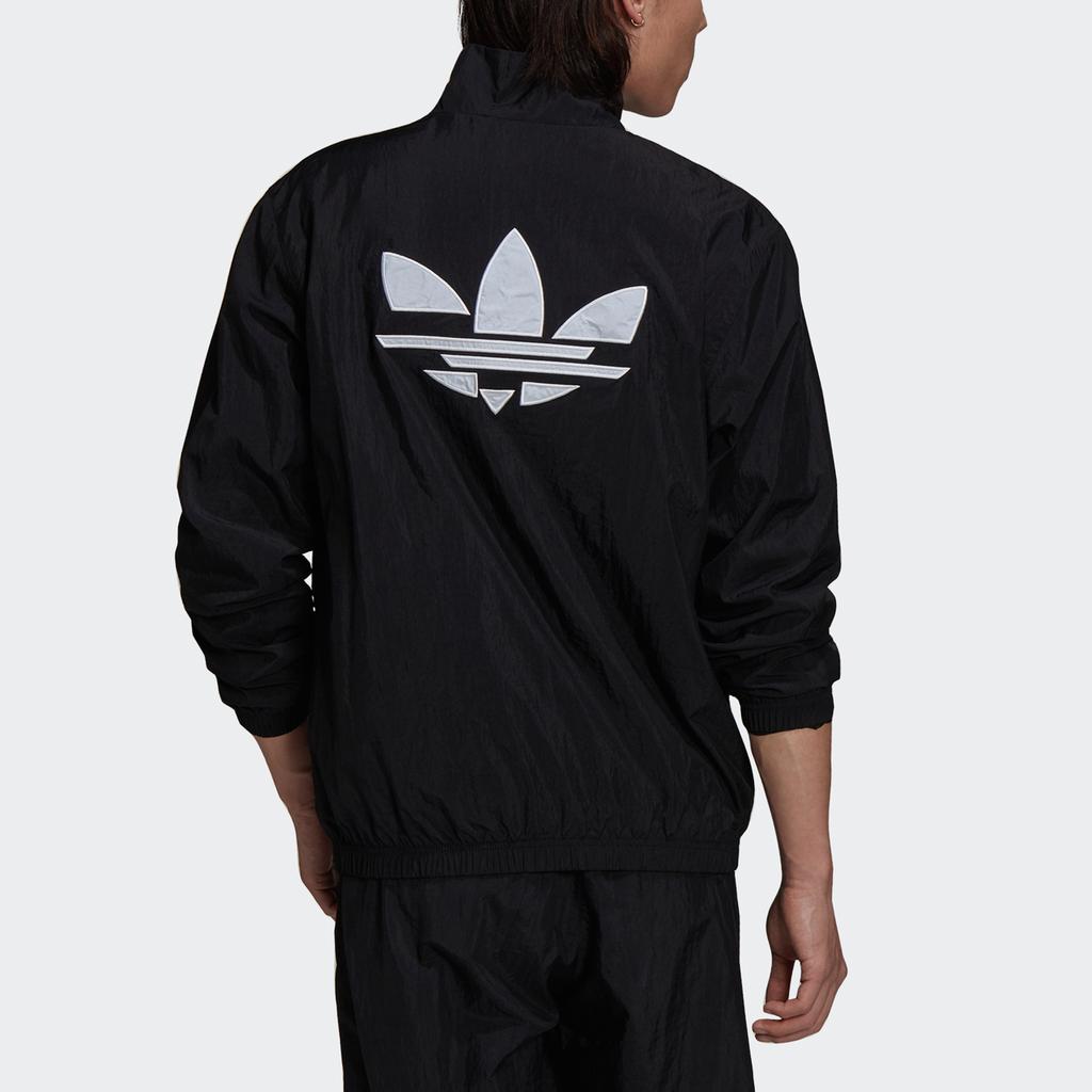 Adidas Originals Trefoil Deconstructed Logo Track Jacket Men Jackets Black H37740