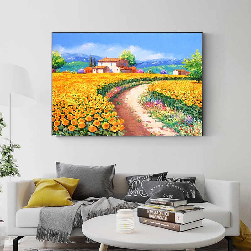 

HUACAN 5D Алмазная картина Пейзаж Полный квадрат Алмазная вышивка Горный хрусталь Мозаика Full square 25*30 cm