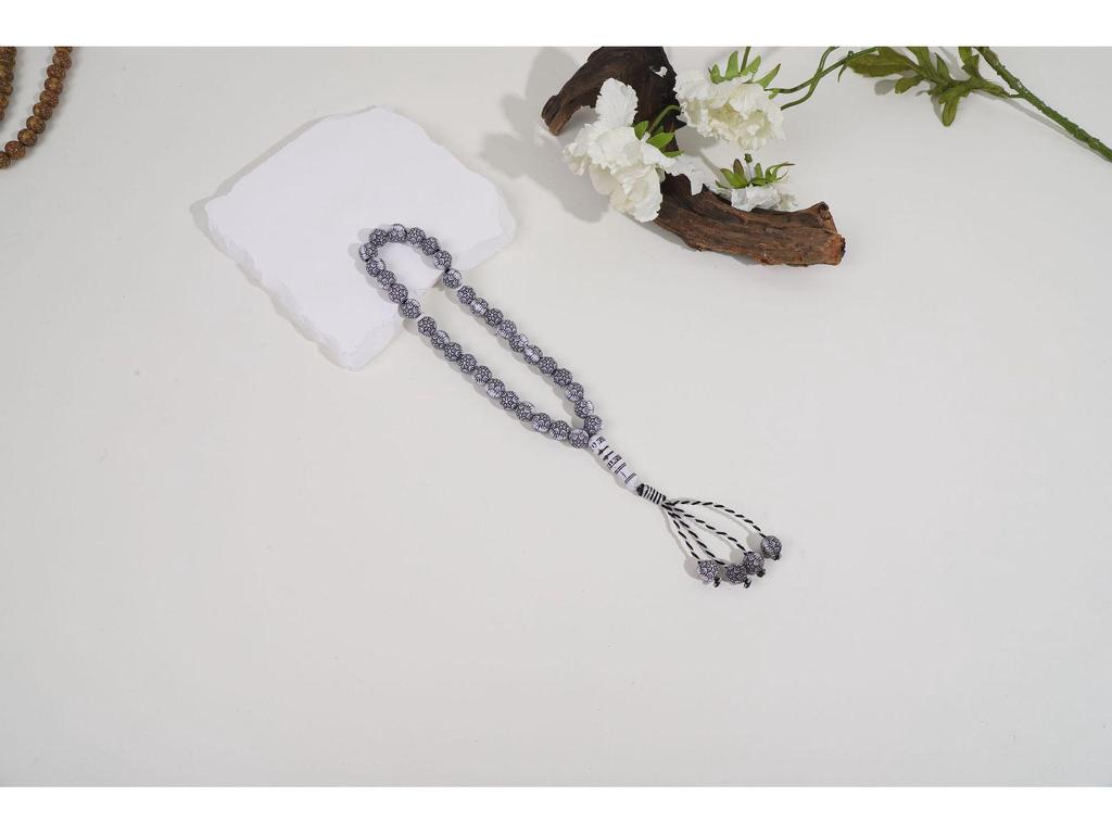 Imitation Wood 33-Bead Handheld Muslim Prayer Rosary Bracelet