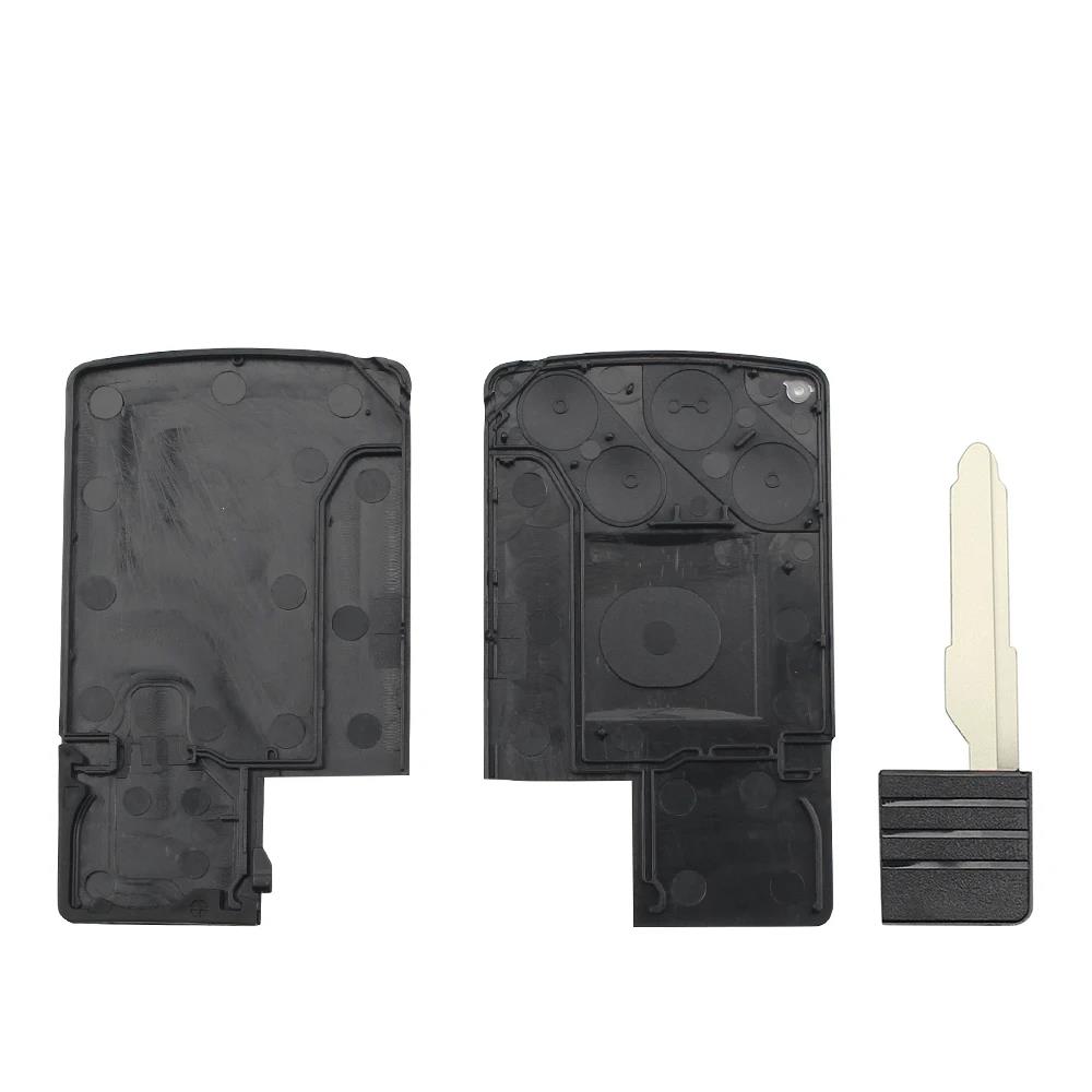 KEYYOU 4 Buttons For Mazda 5 6 CX-7 CX-9 RX8 Miata MX5 2004 2005 2006 2007 2008 2009 Replacement Smart Card Remote Key Shell