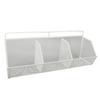 3 Grids Hanging Basket Wall Mount Slanted Opening Metal Wire Storage   for Kitchen Bathroom Laundry Room