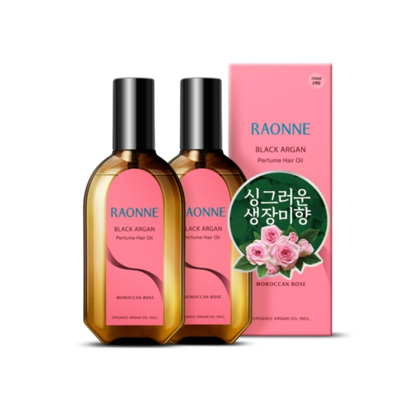 

Raonne Black Argan Марокканская Роза Парфюмированное Масло для Волос 100мл*2шт/4шт 2Pcs