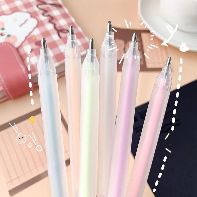 6pcs Glue Pen Candy Color Quick-dry Dot Glue Sticks High Viscosity Dispensing Pen Cute Paper Glue School Stationary