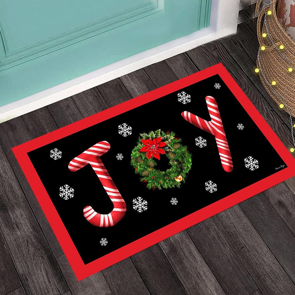 Weihnachtsdekoration, Eingangstürmatte, Badezimmer, rutschfeste Bodenmatte, Wohnzimmer, Balkon, Flur, Teppich, Raumdekoration