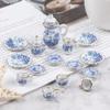 15Pcs Miniature Food And Play Doll House Diy Accessories 1:12 Dollhouse Miniature Tableware Porcelain Ceramic Tea Cup Set