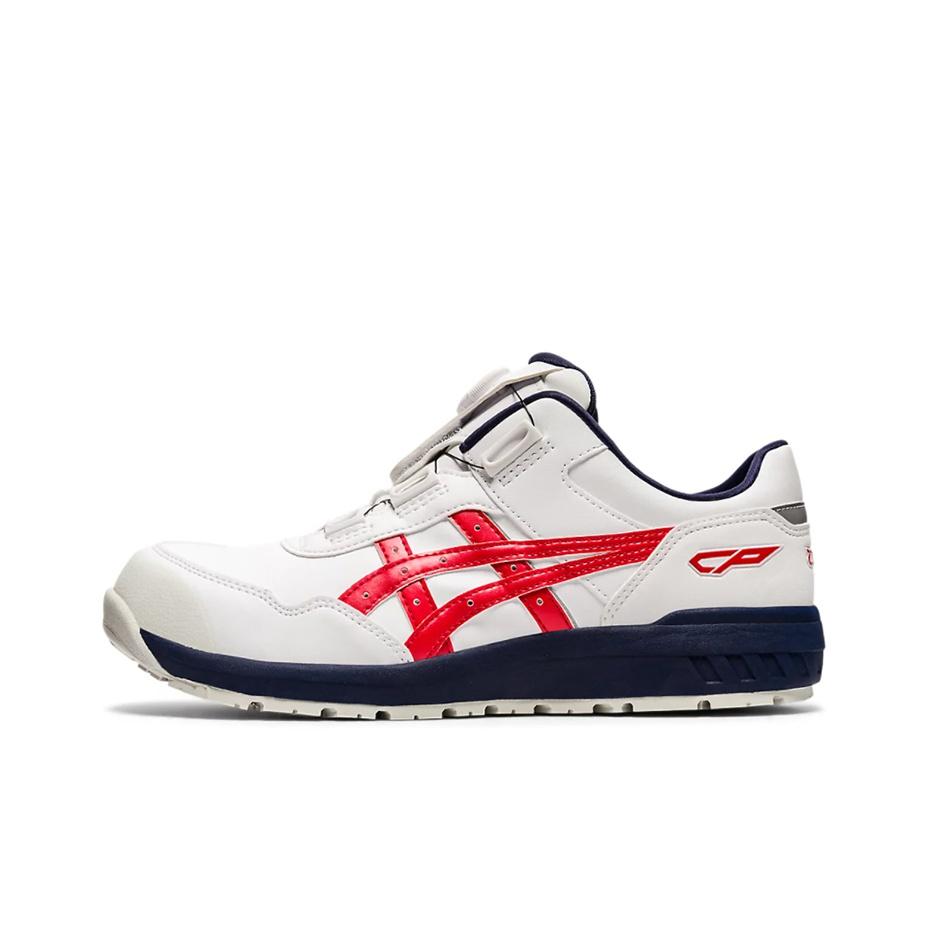 

Asics Winjob CP306 Boa Slip Resistant Durable Cycling Shoes Men Shoes White Red 1273A029-100 43.5