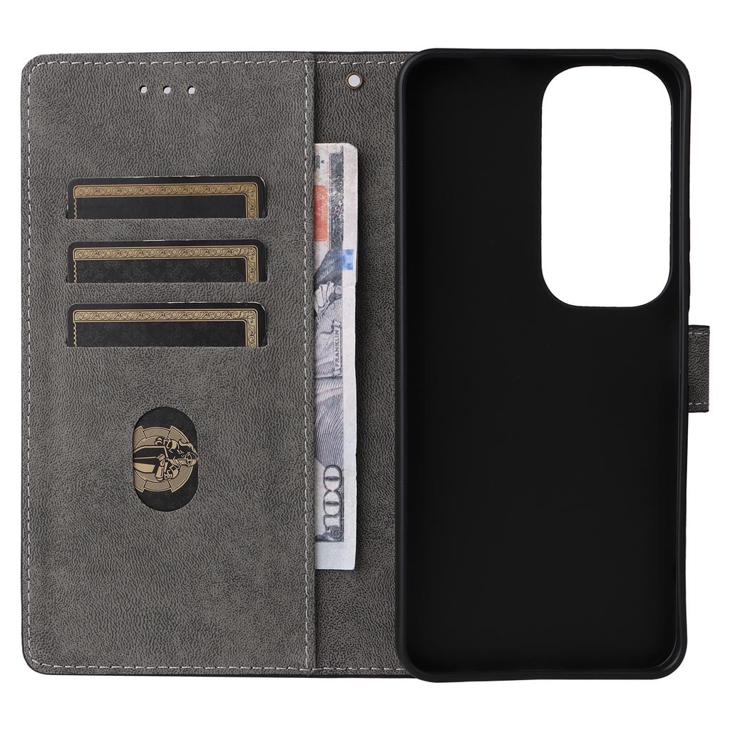 Für vivo Y19s 4G/Y29 5G Brieftasche Hülle RFID-Blockierung PU-Leder Abdeckung Ständer Ansicht