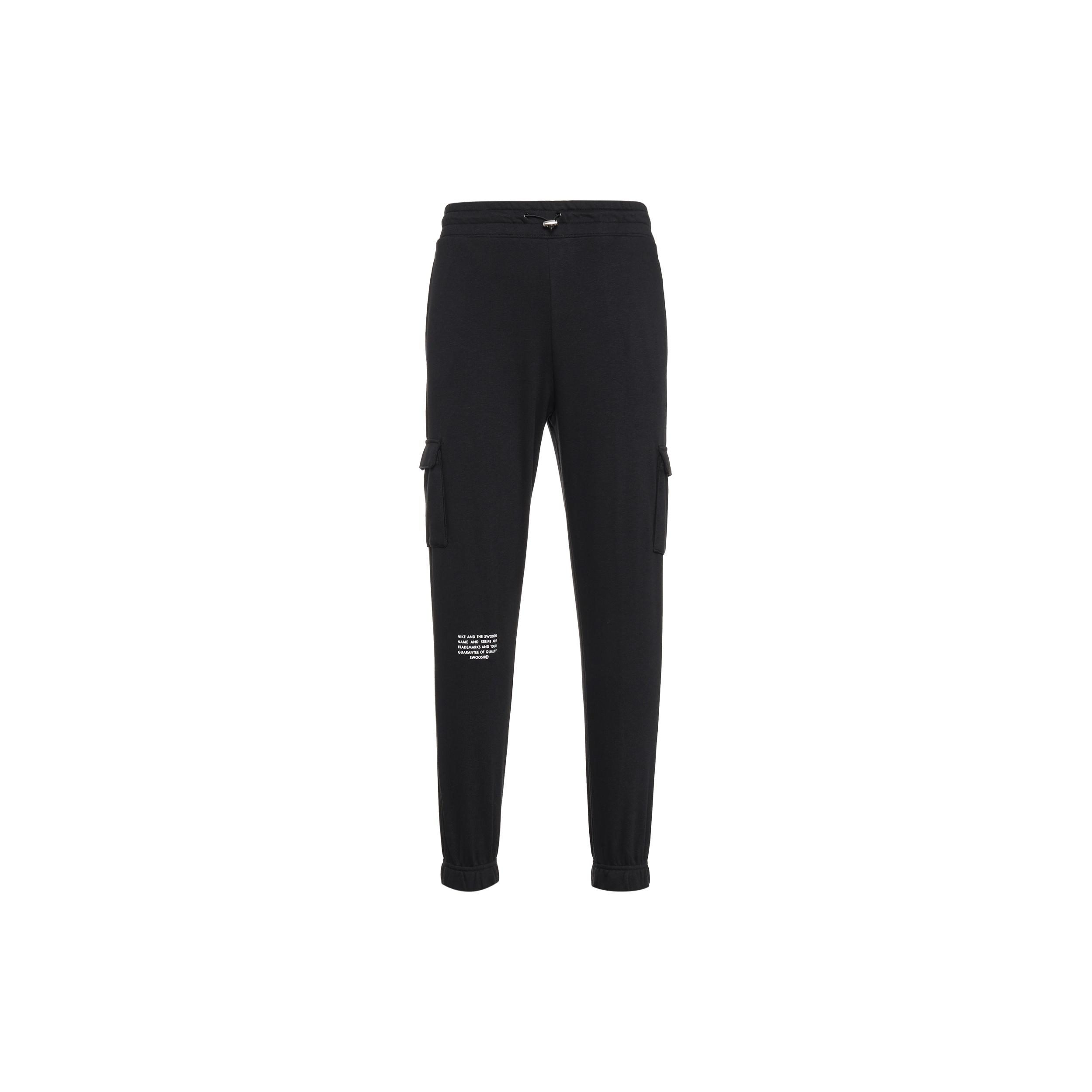 (WMNS) Nike Sportswear Swoosh Slim Fit Bundle Feet Sports Pants/Trousers/Joggers Black Women s CZ8906-010 XL