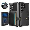 Luxury Leather Magnetic Card Slot Case for Samsung Galaxy S26 S25 S24 S23 S22 S21 Ultra Plus Camera Protection Shockproof Cover
