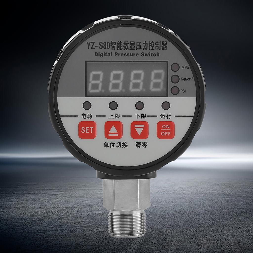 220V Digital Pressure Switch Controller 02Mpa 0.5percent FS Accuracy for Water Pump Air Compressor