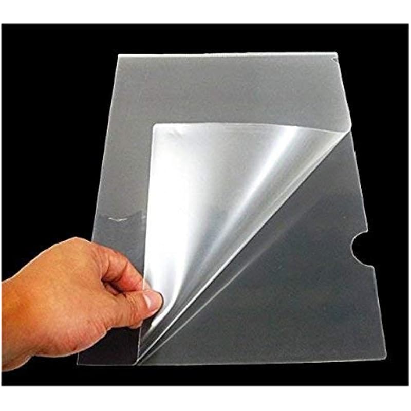 True-Ally L Mappe A4 Größe (Packung mit 48) Transparenter Klarer Dokumentenhalter Papierhalter Organizer