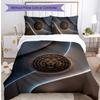 Set Lenzuola Stampato Hull City Football 3 Pezzi, Comodo Set Copripiumino per Camera da Letto Amico della Pelle