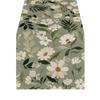 Summer Coastal Seashell Turtle Tablecloth Non Slip Durable Linen Printed Table Runner for Coffee Table Dining Table Decoration
