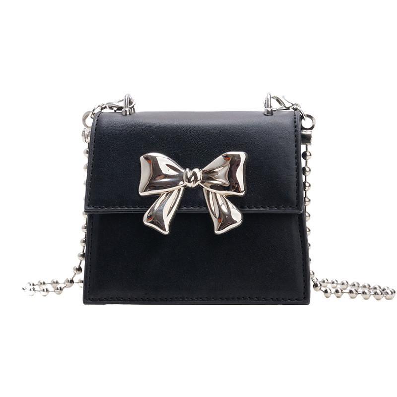 Adorable Mini Bowknot Crossbody Bag For Kids Trendy Chain Design In Multiple Colors