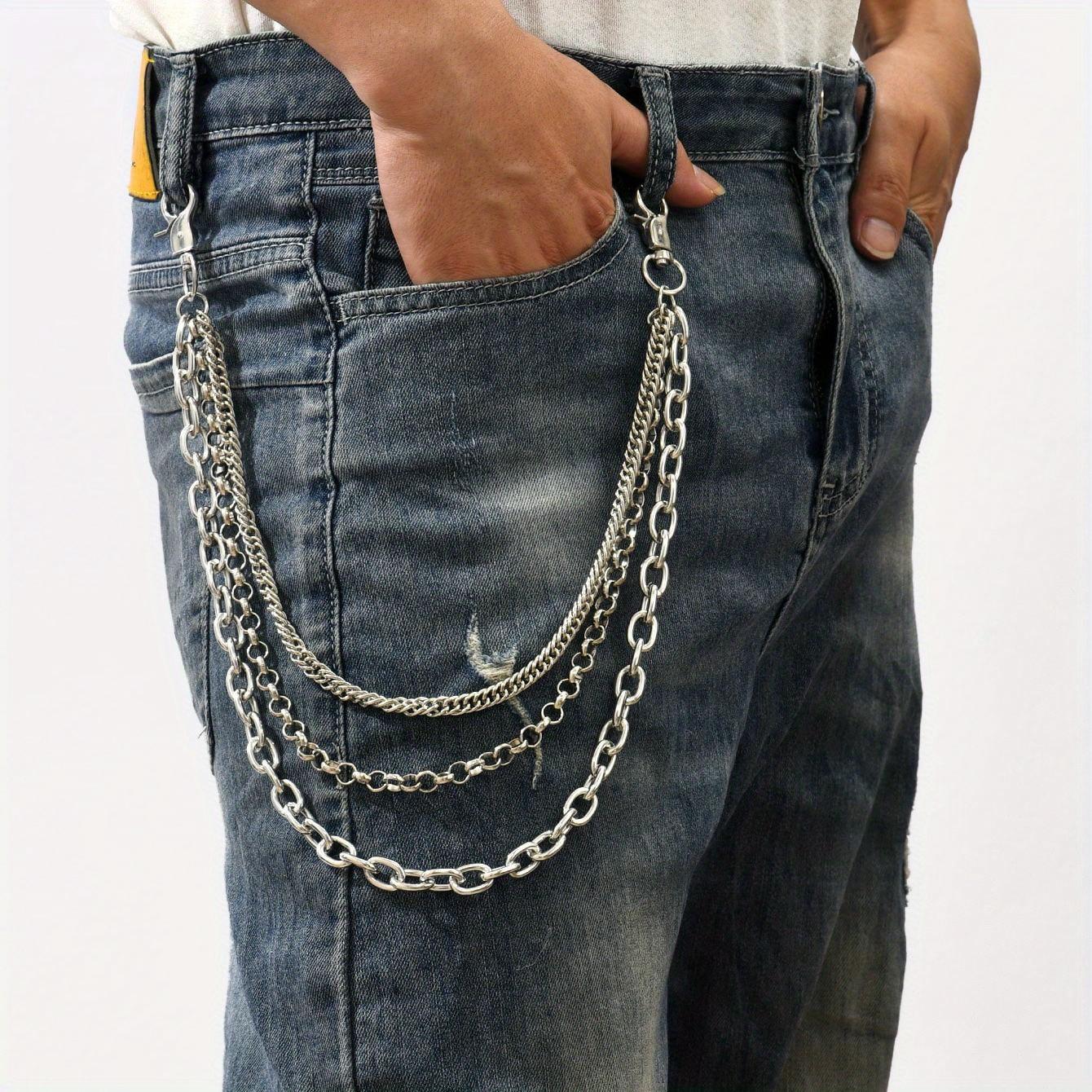 Tassel Keychain Pocket Chain Pants Trousers Chain Layered Waist Tassel Chain Punk Chain Accessories, Ideal choice for Gifts