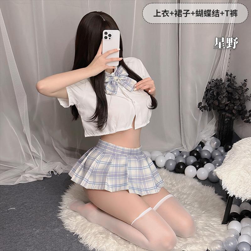 Nimu niche Japanese student uniform sailor suit sexy JK miniskirt cute pure desire suit bow ins