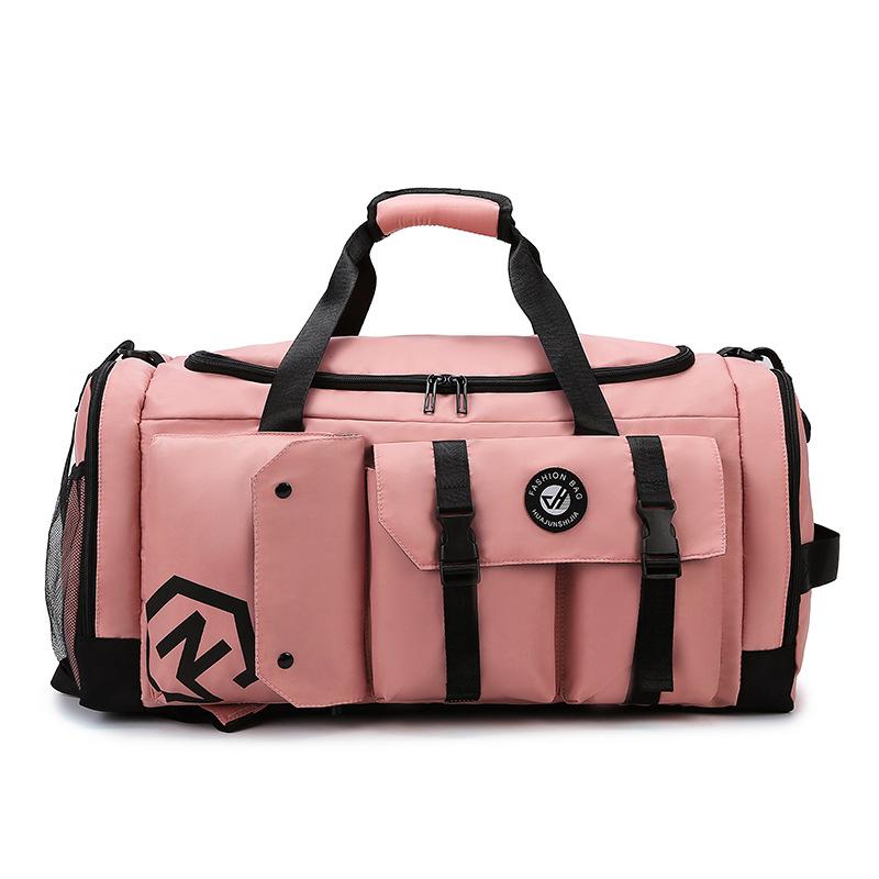 

Large-capacity Travel Bag, Trendy Double-back Sports Bag for Men and Women, Thickened and Wear-resistant Business Trip Luggage Bag average size