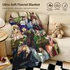 Anime F-Fairy Tail-l Throw Warm Soft Flannel Blanket, Multi-use for Sofa Bed Camping Travel Nap