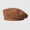 Cotton Women Berets Winter Hats Vintage French Plaid Top Military Cap Painter Hat Autumn Street Girls Octagonal Beret Caps