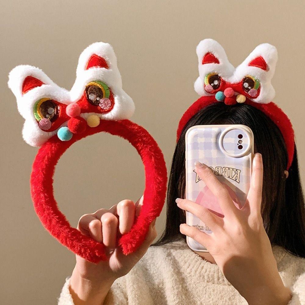 Mascot Horse Hairband Horse Doll Plush Horse Headband Cute New Year Headband Party Decoration