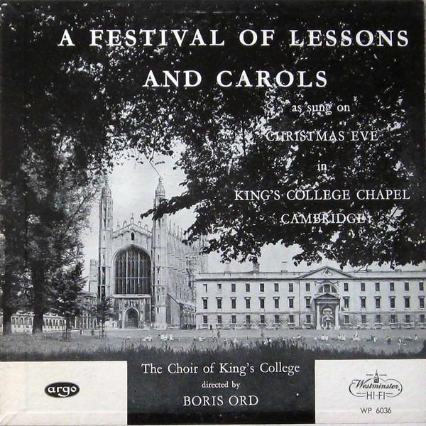 

LP Record KINGS COLLEGE CHOIR OF CAMBRIDGE D A Festival Of Lessons And Carols WP6036 Westminster 1955 Germany Classical Used