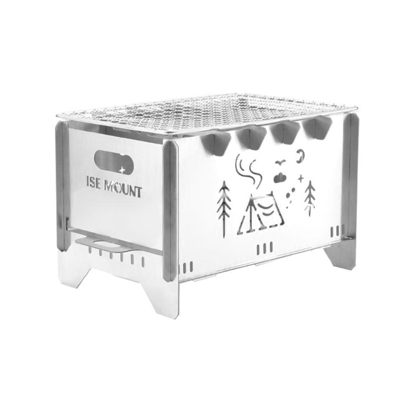 Folding Wind-proof Wood Burnings Stove Portable Camp Stove Furnaces Backpacking Stove Picnics Stove Cooking Gas Burners 1