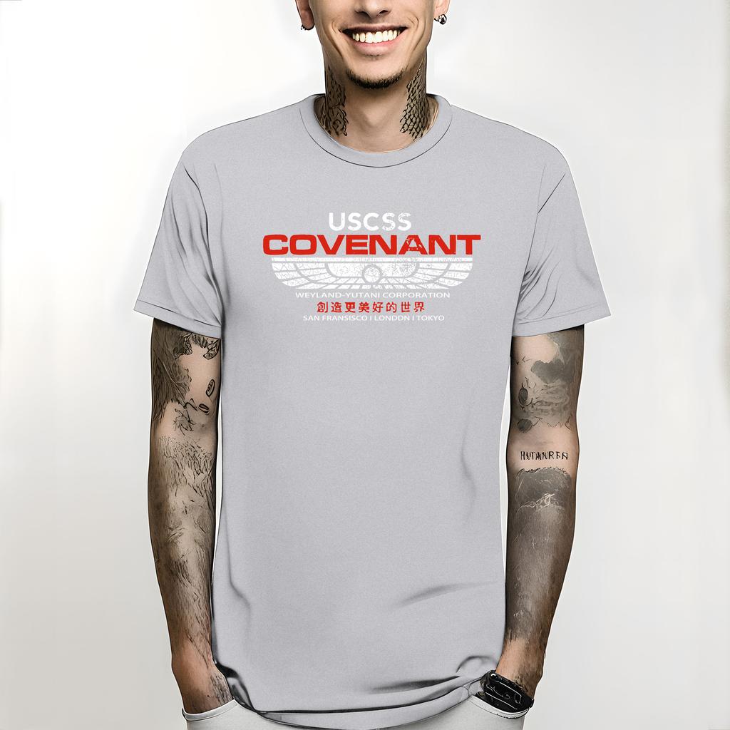 2024 Weyland Yutani Corp Xenomorph Predator Movie New Alien Covenant Crew Member T Shirt Harajuku Oversized Vintage T Shirt