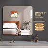 Wall Decoration Thick Acrylic Mirror Sticker with Shatterproof Safety Rounded Corners High Definition Reflection DIY