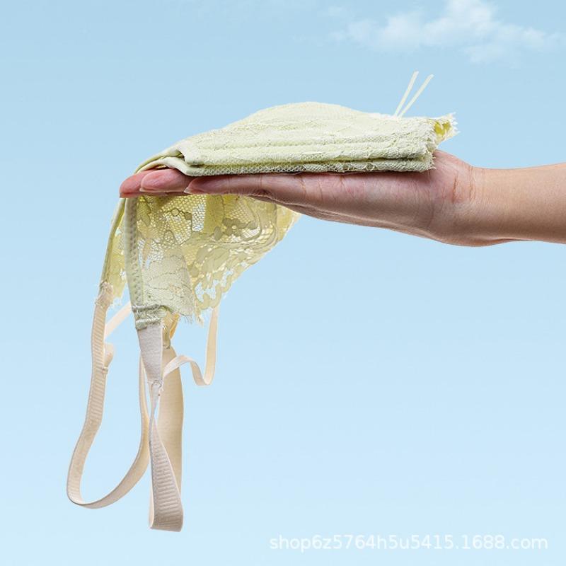 Underwear Women's Ultra-thin Sexy Lace Beautiful Back Gathered Side Milk Anti-sagging Bra Summer