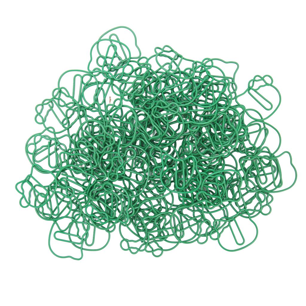 100ks KT sponky na papír pro kočky Kovové sponky do záložek Roztomilé multifunkční sponky na papír pro studenty O