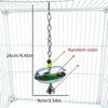 Bite Resistant Parrot Bell Pendant Colored Beads Bird Cage Toys Parrots Chew Swing  Cage Enrichment