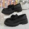 Fashion Women's Loafers Fashion Bowknot Platform Womens Shoes 2025 New Flower Embroidery Flats Woman Plus Size Thick Bottom Casual Shoes