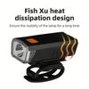 USB Rechargeable LED Bicycle Headlight - High Brightness, Easy to Install, ABS Material, Ideal for Night Riding