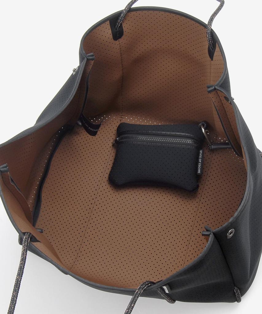 State of Escape ESCAPE CARRYALL Tote Bag, Women's, BLACK/SADDLE [Used]