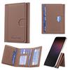 EUCAGR Artificial leather credit card magnetic elastic wallet(5 card slot)with strong magnetic accessories | ID card clip wallet
