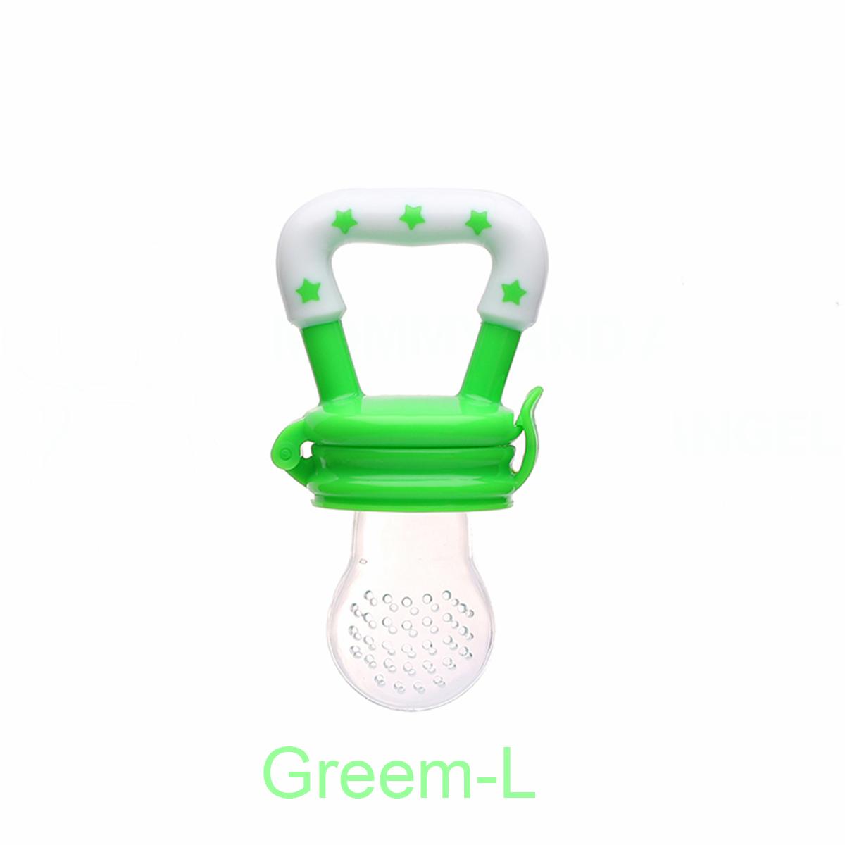 Mama En Engel 1 Stuks Fruit en Groente Bijtring Graan Voedingssupplement Voeder Silicone Kauw Baby Voedingsservies blue