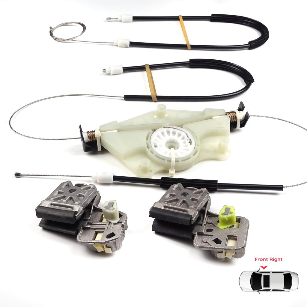 EWR51 Zestaw Naprawczy Mechanizmu Szyby Metalowy Drzwi Przednie Prawe dla VW Golf MK4 Jetta Bora A4 1J 4/5 Drzwi 1JM898462